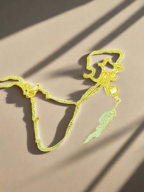 ANGUILLA PEDANT + NECKLACE