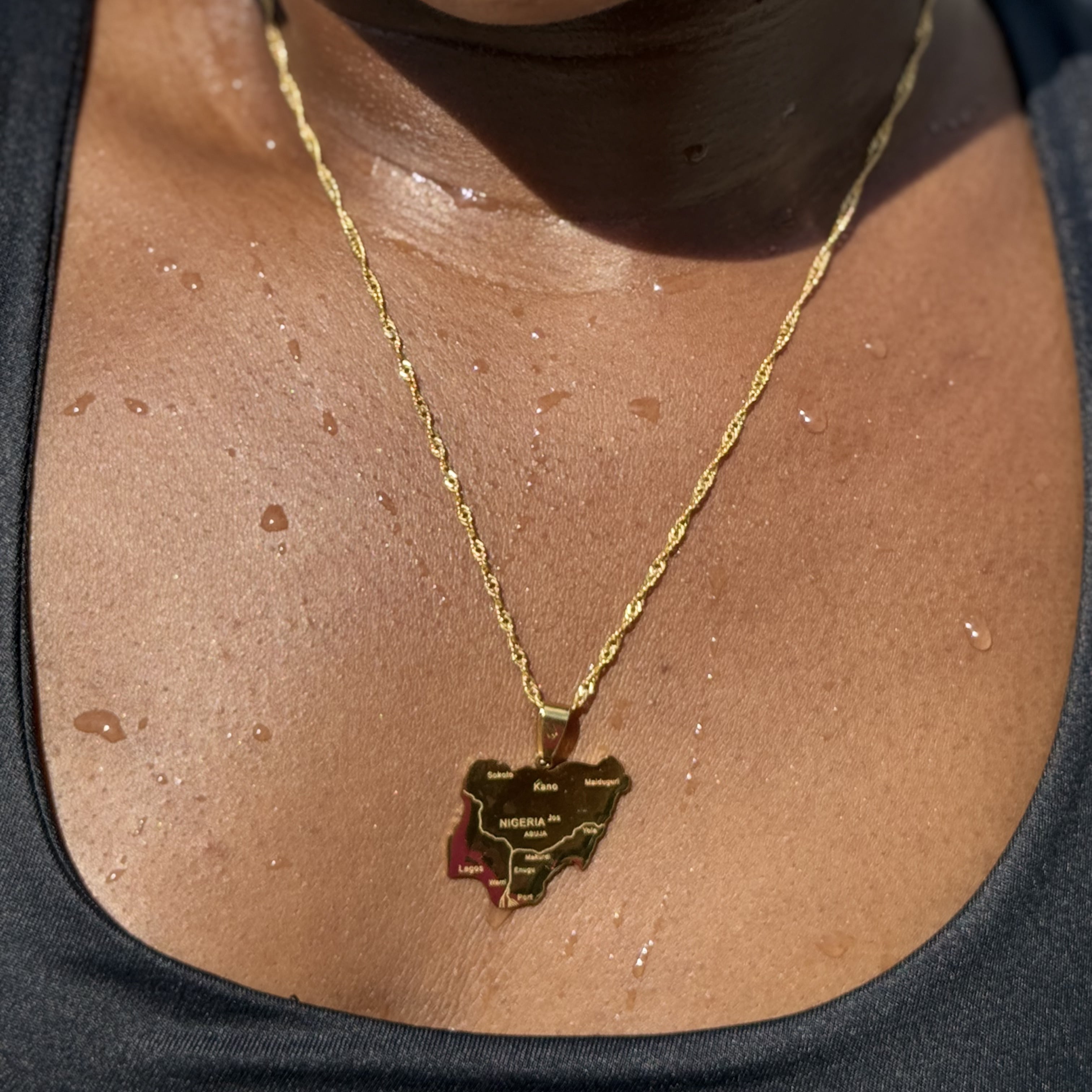 NIGERIA PENDANT + NECKLACE