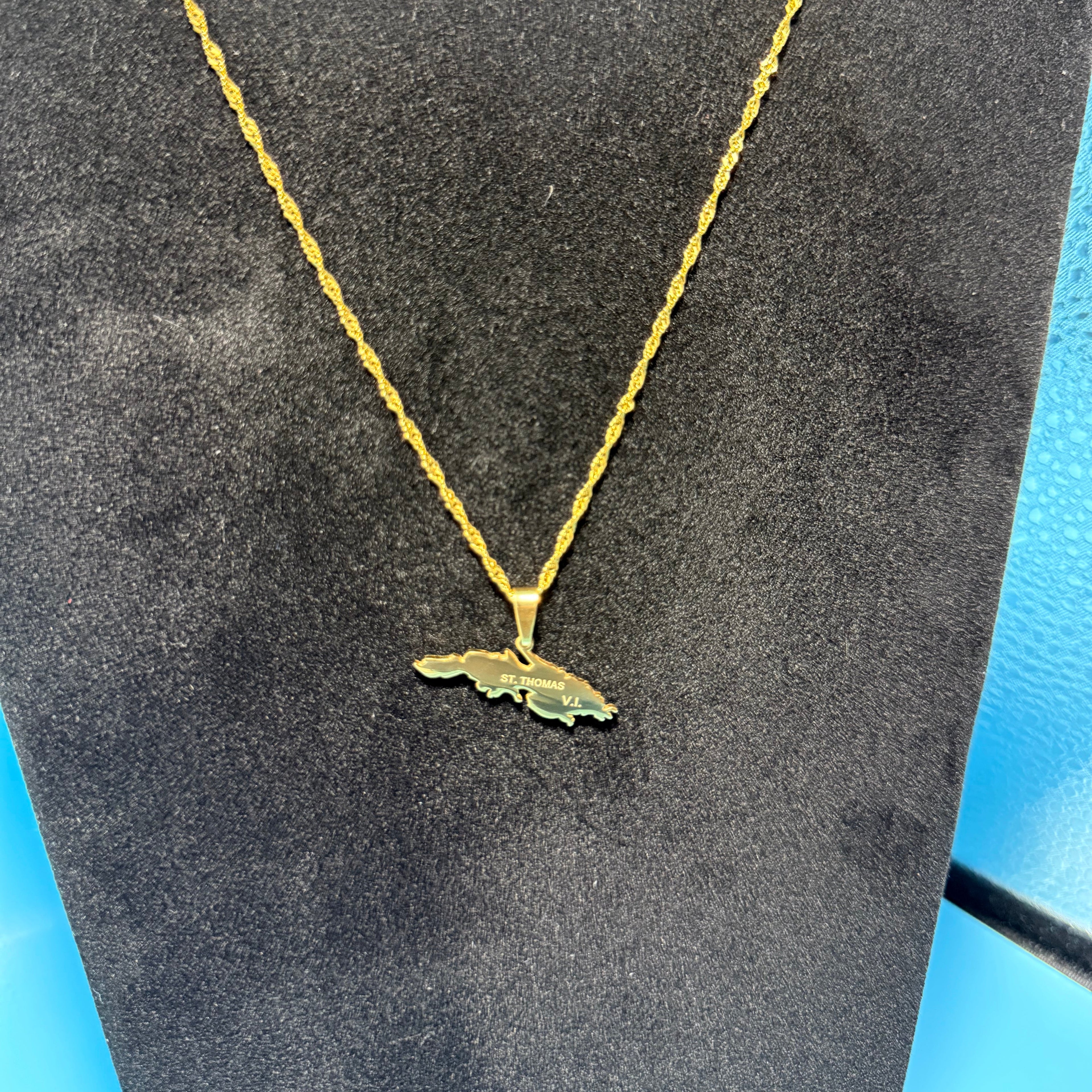 USVI (Virgin Island) PENDANT + NECKLACE